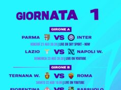 Al via la Serie A Women’s Cup